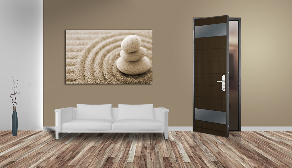 image porte blindée dans un appartement